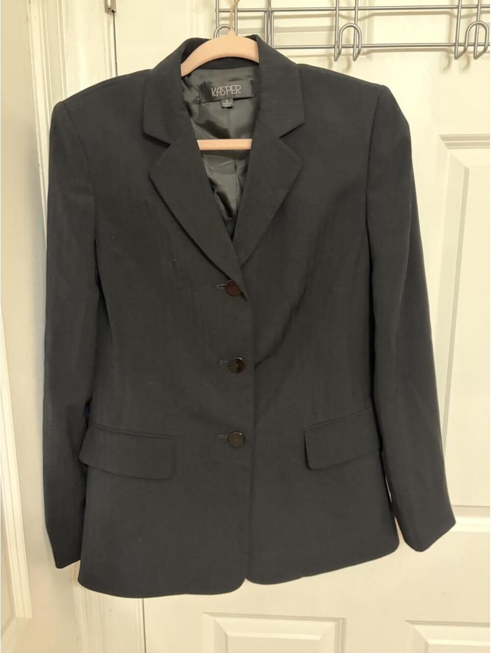Kasper Women's Navy and Grey Jacket